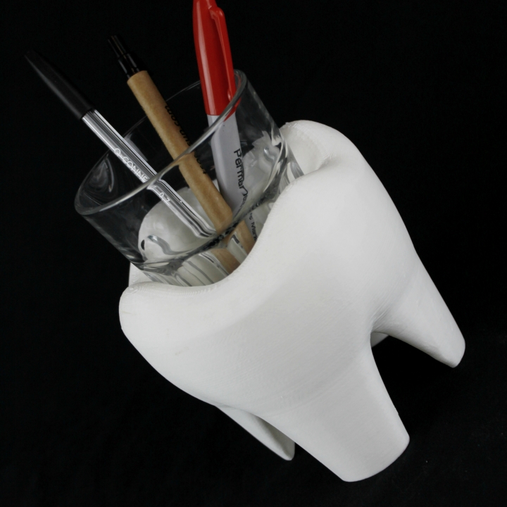 dentar pen holder & garden 3D print model - Mito3D