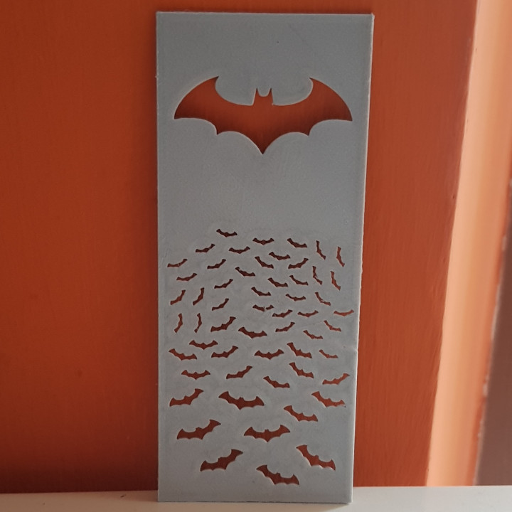 batman marcador libro oscuro fantasía héroe bufón Caballero superhéroe libros dc historietas arte fan 3D print model - Mito3D
