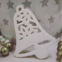 bell christmas tree decoration & garden ornament white winter xmas holidays decor holiday season 3d print model - Mito3D