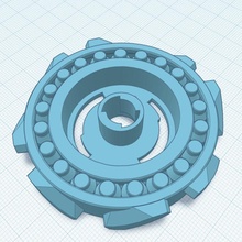palier Beyblade éclater tinkercad 3d print model - Mito3D