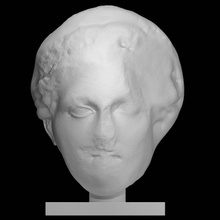 marble head veiled goddess metropolitan museum art york scan 3d print model - Mito3D