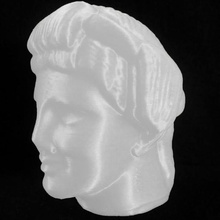 marble head apollo metropolitan museum art york scan 3d print model - Mito3D