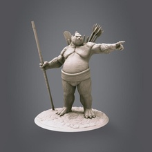 sumô chefe loja panda dnd 3d print model - Mito3D