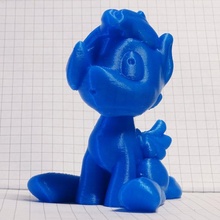 sitting suprised pony small surprised pegasus 3d print model - Mito3D