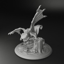 rana Drago bestia creatura mini mostro pianta miniatura base dnd anfibio palude 3d print model - Mito3D