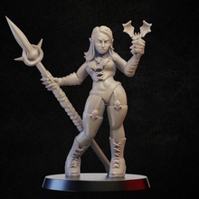 vampir mızrak mağaza yarasa kadın Hanım ölümsüz Kadın minyatür Nosferatu masa üstü 3d print model - Mito3D
