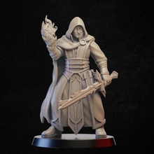 warlock sword store magician wizard magic miniature mage tabletop sorcerer enchanter 3d print model - Mito3D