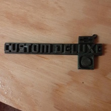 custom deluxe keychain chevrolet 3d print model - Mito3D