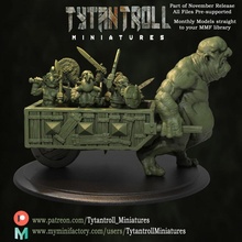 goblin transport pre-supported store fantasy miniatures modular troll miniature creatures trolls combo greenskins fithly 3d print model - Mito3D