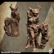 support free sorceress miniature isador cloven store female rpg wizard witch mage tabletop d&d 28mm 32mm necromancer 3d print model - Mito3D