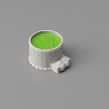 modular Rohre klein chemisch vat Tischplatte Modul Landschaft 3d print model - Mito3D
