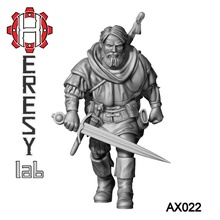 heresylab ax022 Michael masaüstü Mordheim Warhammer fantezi Axia savaş grubu savaşçı d zindan maceracılar ejderhalar 3d print model - Mito3D