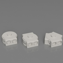 modular tubo bases tampo mesa base cenário 3d print model - Mito3D