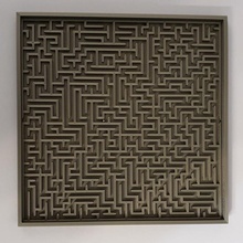 Labyrinthe étage 2 square moyen boutique stl carré mur pla petg couloir labyrinthe textuer 3d print model - Mito3D