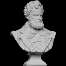 marquis chennevi res-pointel scan bust marble france male 3dprintable 3d print model - Mito3D