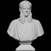 hippolyte - alfred chauchard scan bust marble french 3dprintable 3d print model - Mito3D