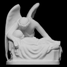 angel's whisper scan sculpture marble angel 3dprintable orsay 3d print model - Mito3D