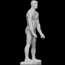 nude study jean d'aire scan sculpture marble france 3dprintable orsay 3d print model - Mito3D