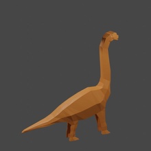brachiosaurus poly 3d print model - Mito3D