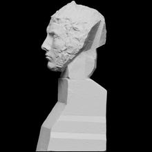head apollo scan bronze france 3dprintable orsay 3d print model - Mito3D