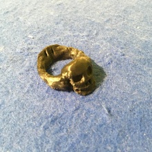 cráneo anillo huesos dedo gótico muerte nico infierno di angelo nicodiangelo pjo hoo 3d print model - Mito3D
