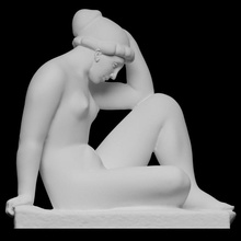 Mediterrâneo Varredura escultura mármore França 3dprintable orsay 3d print model - Mito3D