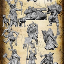 heresylab paket 2 vatandaşlar masaüstü ejderhalar fantezi Warhammer zindan d dnd savaşçılar Mordheim savaş grubu maceracılar Axia 3d print model - Mito3D