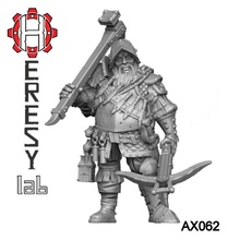 heresylab ax062 braun recompensa caçador tampo mesa dragões masmorras fantasia martelo guerra Guerreiro d aventureiro Mordheim banda axia 3d print model - Mito3D
