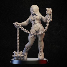 vampire chain store lady undead woman miniature tabletop nosferatu famale 3d print model - Mito3D