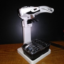 stand head mount magnifier lens 3d print model - Mito3D
