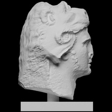 portrait mithridates vi eupator king pontos 120 63 bc scan bust head 3dprintable 3d print model - Mito3D