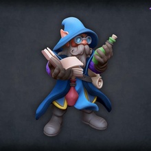 alchemist gnome store wizard miniature mage dnd dnd5e 3d print model - Mito3D