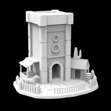 b08 saloon cool dice tower 3d print model - Mito3D
