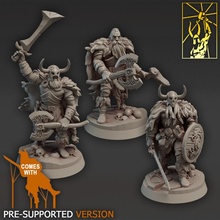 barbarian olaf eric bjorn modular heroes store characters miniatures forge titan bloodfields 3d print model - Mito3D