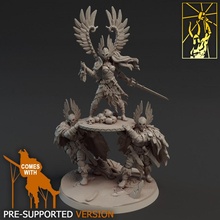 barbarian vindicta raid queen store fantasy miniatures wargame forge titan bloodfields raod 3d print model - Mito3D