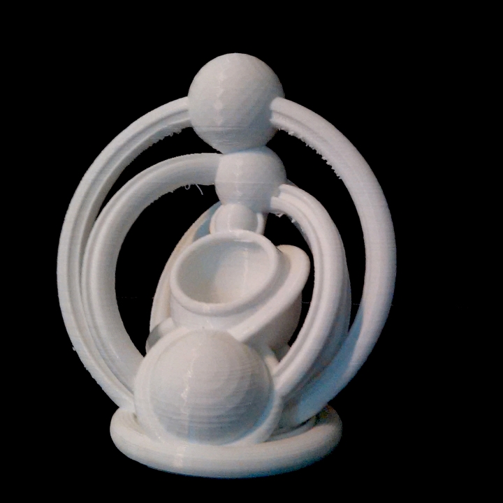 solar florero jardín 3D print model - Mito3D
