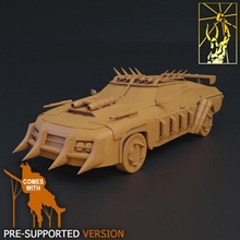 cyber forge scrap car tabletop miniatures rpg vehicle titan postapo 3d print model - Mito3D