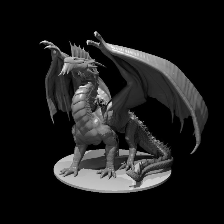 silver dragon updated 3D print model - Mito3D