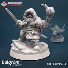dwarf - balgram explorer store warhammer character ranger dnd 3d print model - Mito3D