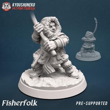 dwarf fisherfolk 2 store dragons dungeons dnd fisher 3d print model - Mito3D