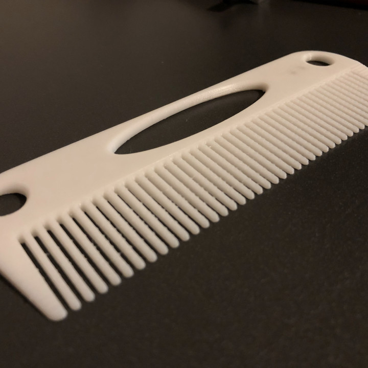 peine baño cabello estilo accesorios estilismo Kamm mmen mantenimiento 3D print model - Mito3D