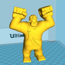 wreck ralph static - support free toys & games 3d print model - Mito3D
