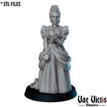 noble fantasy rpg victorian woman tabletop dnd rich 3d print model - Mito3D
