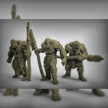 orcs spears fantasy orc rpg dungeonsanddragons dnd pathfinder tabletopgames 3d print model - Mito3D
