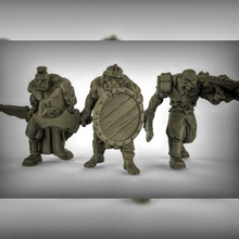 Orks Schwerter Schilde Rollenspiel Verliese Drachen dnd Pfadfinder Tischspiele 3d print model - Mito3D