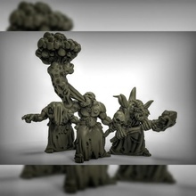 orc shamans fantasy rpg warhammer dungeonsanddragons dnd pathfinder tabletopgames spellcaster shaman kingsofwas 3d print model - Mito3D
