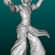 rhapsodist - endless fantasy tactics miniature dancer scan 3d print model - Mito3D