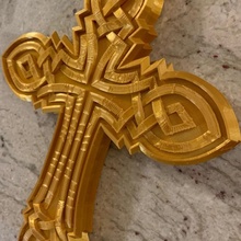 ornate cross decorative celtic 3d print model - Mito3D