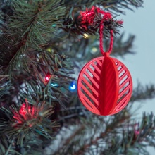 circulo paquete plano ornamento Navidad árbol fiesta 3d print model - Mito3D