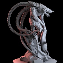 matstation pungiglione bestia squalo zerg tentacoli sciame Lovedaathrobots tiranide 3d print model - Mito3D